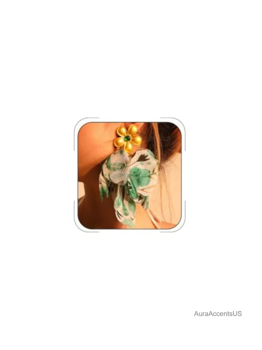 Handmade Flower Tassel Earrings for Women - Colorful Acrylic Leaf Bead Drop